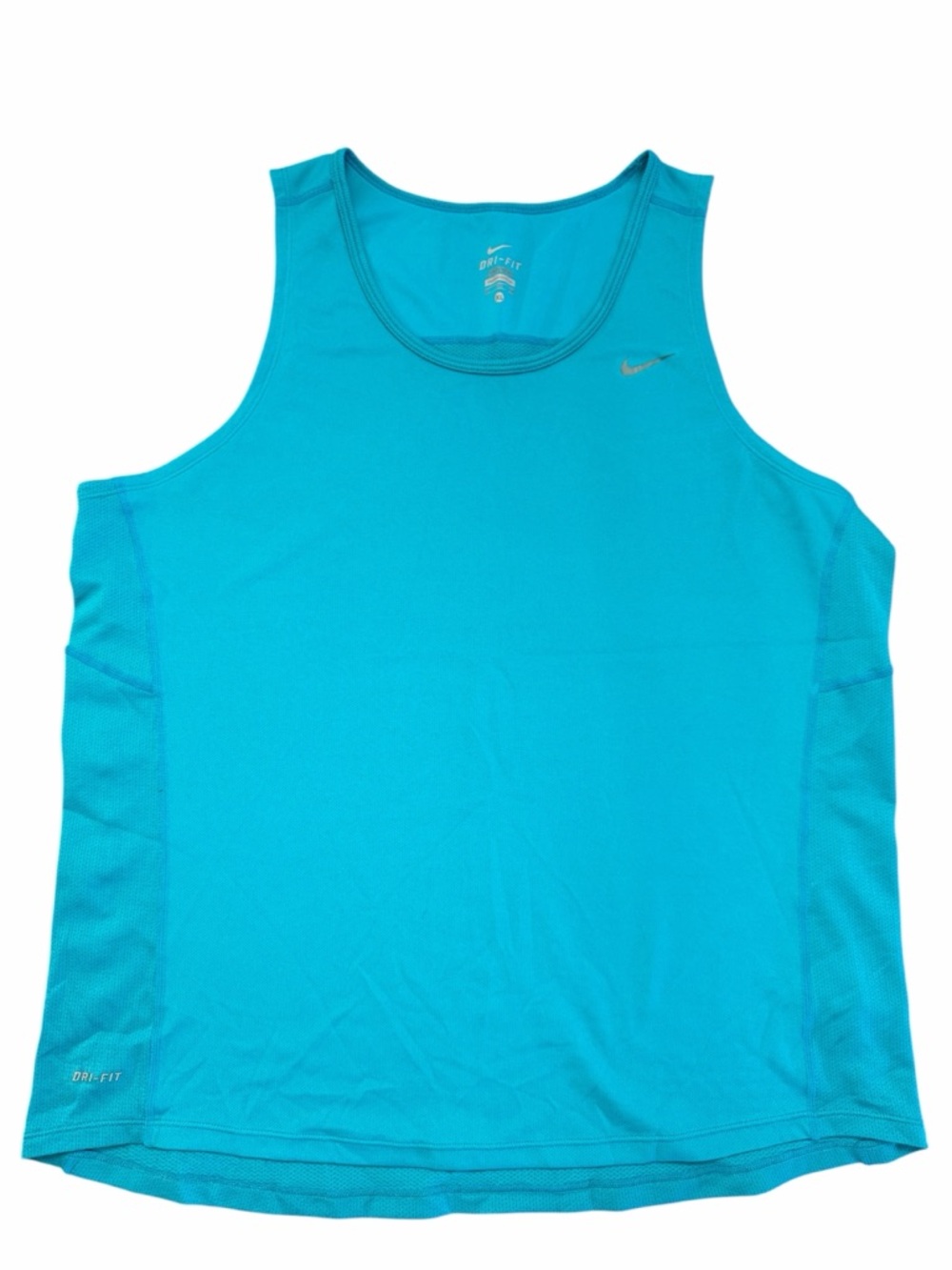 Men’s Teal Dry Fit Tank Top Running Athletic Shirt XL